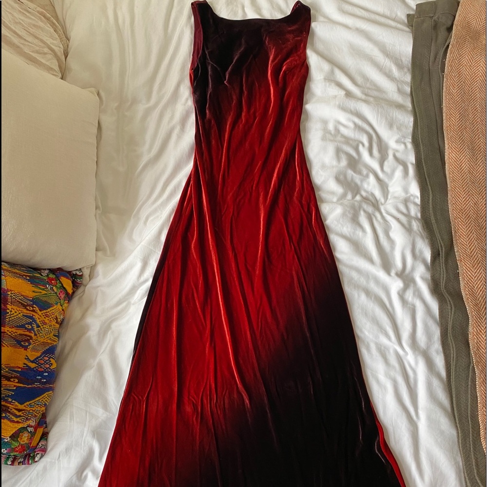 Vintage Crushed Velvet Dress